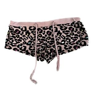 K&C: PINK ANIMAL PRINT PAJAMA SHORTS